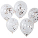 12'' Rose Gold Confetti Balloons 5pk