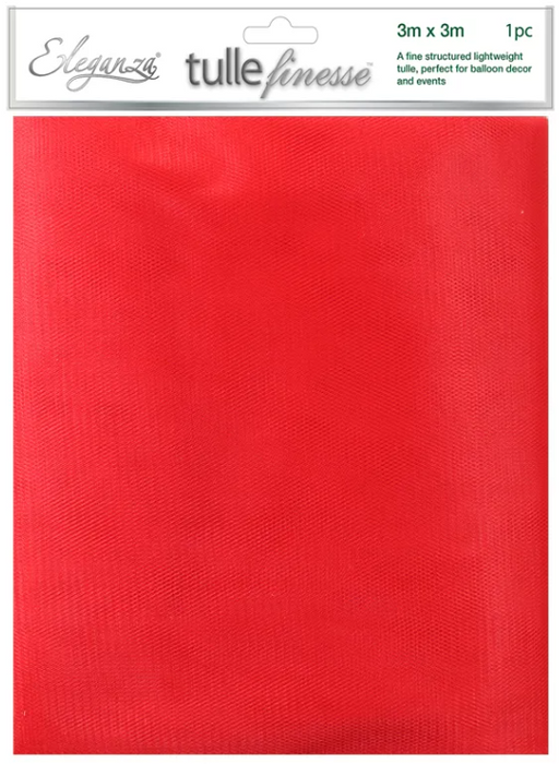 Red Tulle 3M X 3M 1Pk