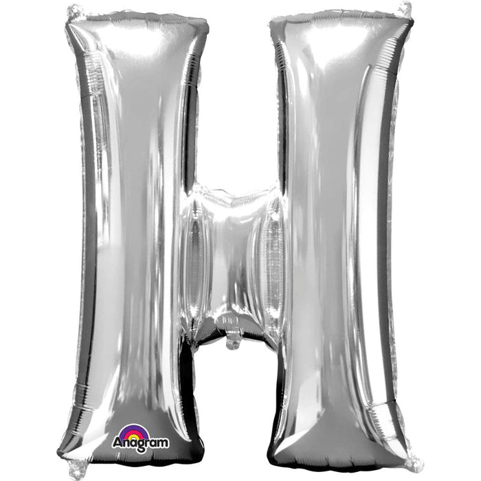 34'' Shape Foil Letter H - Silver (Anagram)