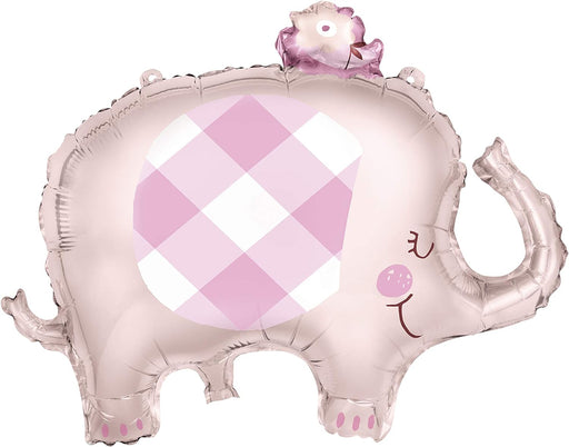 29'' Pink Elephant Giant Foil Balloon 