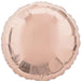18 Inch Round Rose Gold Plain Foil (Flat)