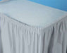 Silver Plastic Table Skirt