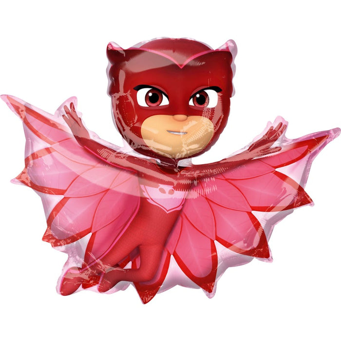 Pj Masks Owlette Supershape Foil Balloon 33''/83Cm W X 31''/78Cm H