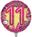 Pink 11Th Birthday Foil Balloons