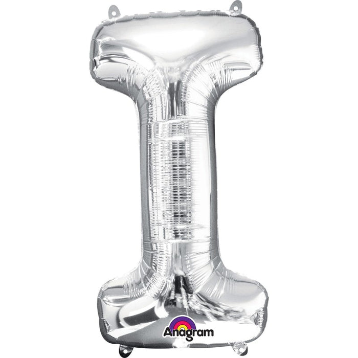 16'' Foil Letter E - Silver Packaged Air Fill (Anagram)