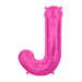 16'' Foil Letter J - Magenta Packaged Air Fill