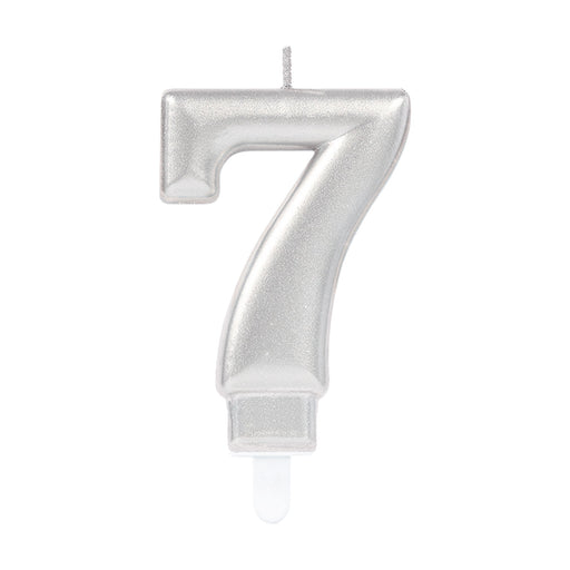 Silver Metallic Finish Candles #7