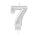 Silver Metallic Finish Candles #7