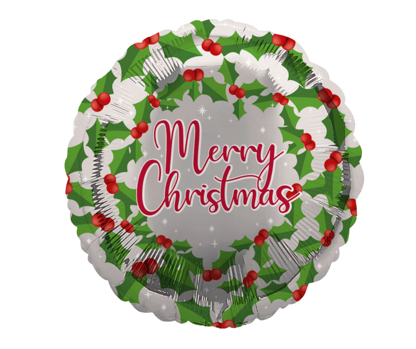 18" Merry Xmas Foil Balloon