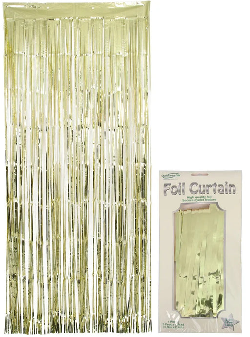 Metallic Gold Shimmer Curtain 0.90M X 2.40M