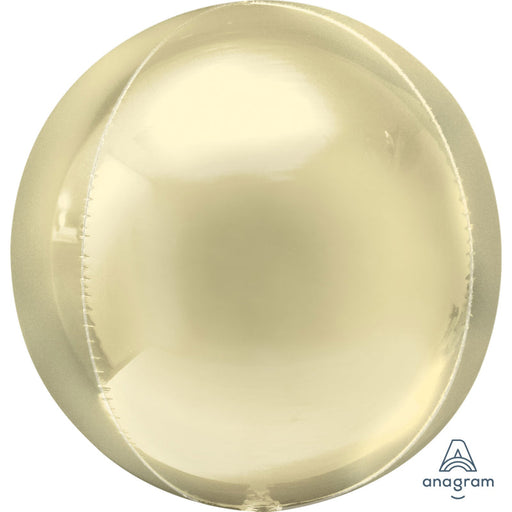 15'' Foil Orbz Pastel Yellow 3pk