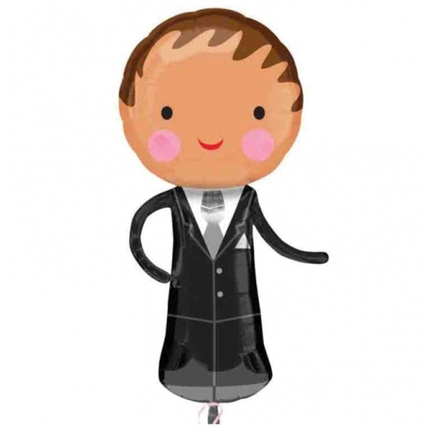 Handsome Groom Shape 19''/48 Cm W X 40''/101Cm H
