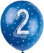 12'' Pearlised Latex Assorted Number 2 Birthday Balloons