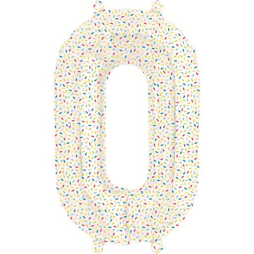16'' Foil Number 0 - Sprinkles Packaged Air Fill