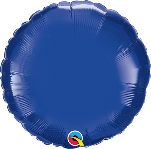 18 Inch Round Dark Blue Plain Foil (Flat)