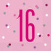 Glitz Pink & Silver Luncheon Napkins 16