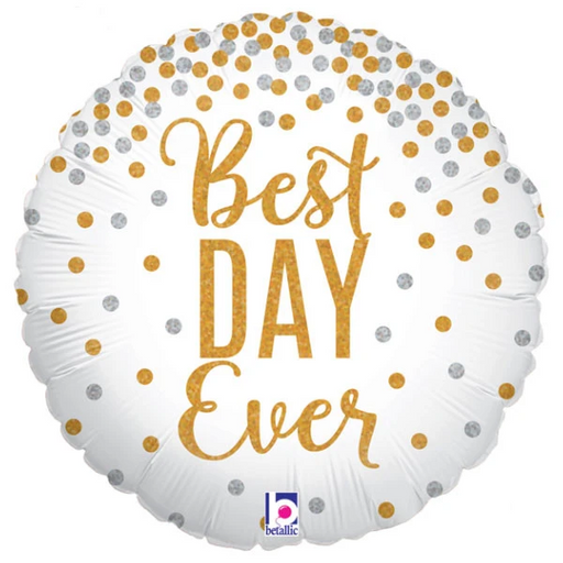 18'' Glittering Best Day Ever Foil Balloon