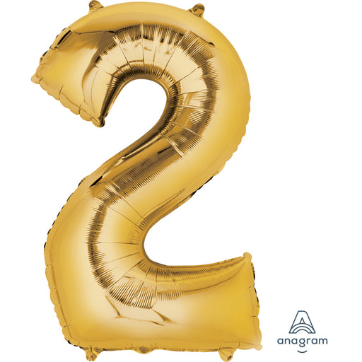 34'' Shape Foil Number 2 - Gold (Anagram)