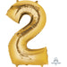 34'' Shape Foil Number 2 - Gold (Anagram)