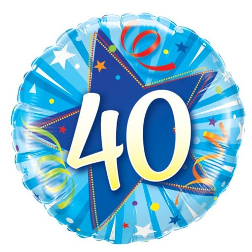 18'' 40 Shining Star Bright Blue