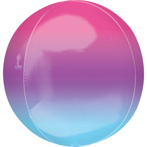 15'' Foil Orbz Purple & Blue Ombre 1Pk