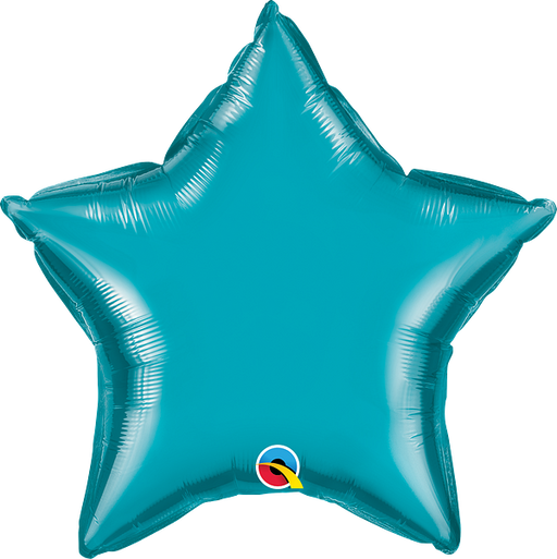 20 Inch Star Turquoise Plain Foil (Flat)