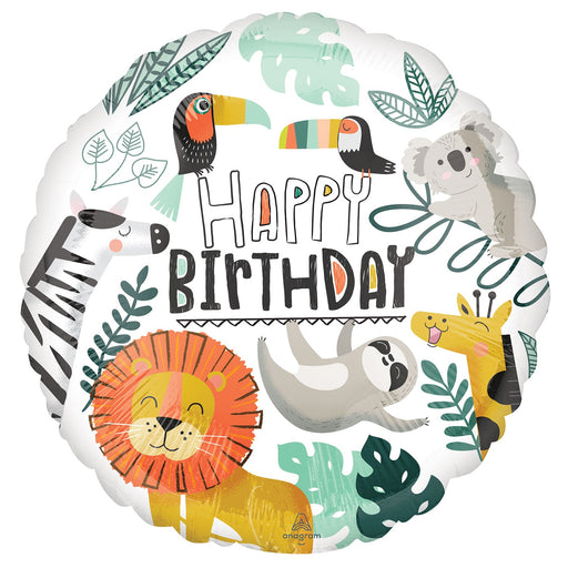 Get Wild Standard 18" Foil Balloon