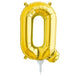 16'' Foil Letter Q - Gold Packaged Air Fill