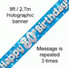 Foil Banner 80th Birthday Blue