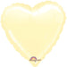 18 Inch Ivory Heart Foil (Flat)