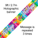 Foil Banner Bon Voyage Metallic