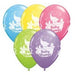 11'' Baby Shower Elephant Asst Latex 25pk