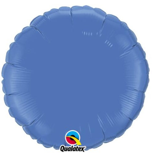 18 Inch Round Periwinkle Plain Foil (Flat)