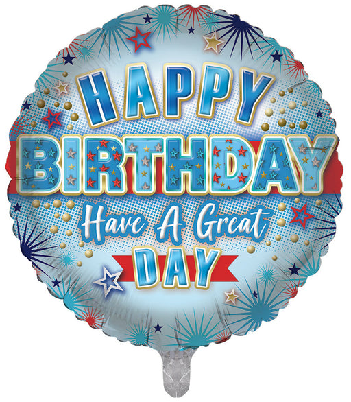 Happy Birthday, Have A Great Day 18 Inch Foil Balloon