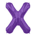 34'' Super Shape Foil Letter X - Purple