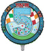Racing / Blue 5th Birthday 18 Inch Foil Balloon