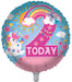 Rainbow / Pink 2nd Birthday 18 Inch Foil Balloon