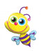 40'' Beaming Bee Super Shape Foil Balloon