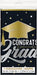 Stars & Caps Graduation Rectangular Plastic Table Cover