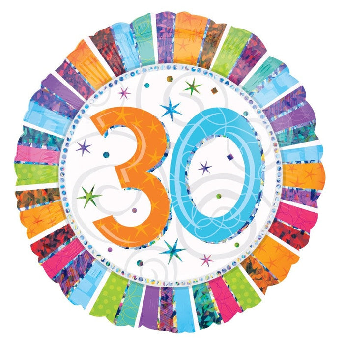 18'' Foil Radiant 30 Birthday