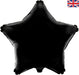 19'' Packaged Black Star Foil Balloon