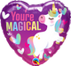 Purple Heart Unicorn Foil Balloon