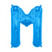 16'' Foil Letter M - Blue Packaged Air Fill